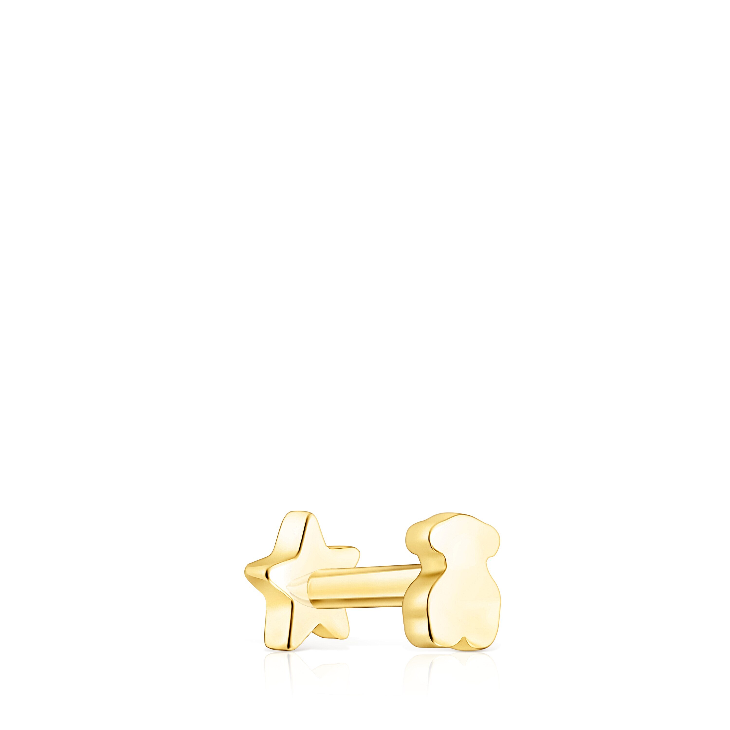 Piercing de oreja TOUS Basics estrella de oro