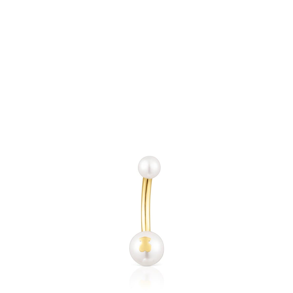 Gold TOUS Pearl navel Piercing with pearls