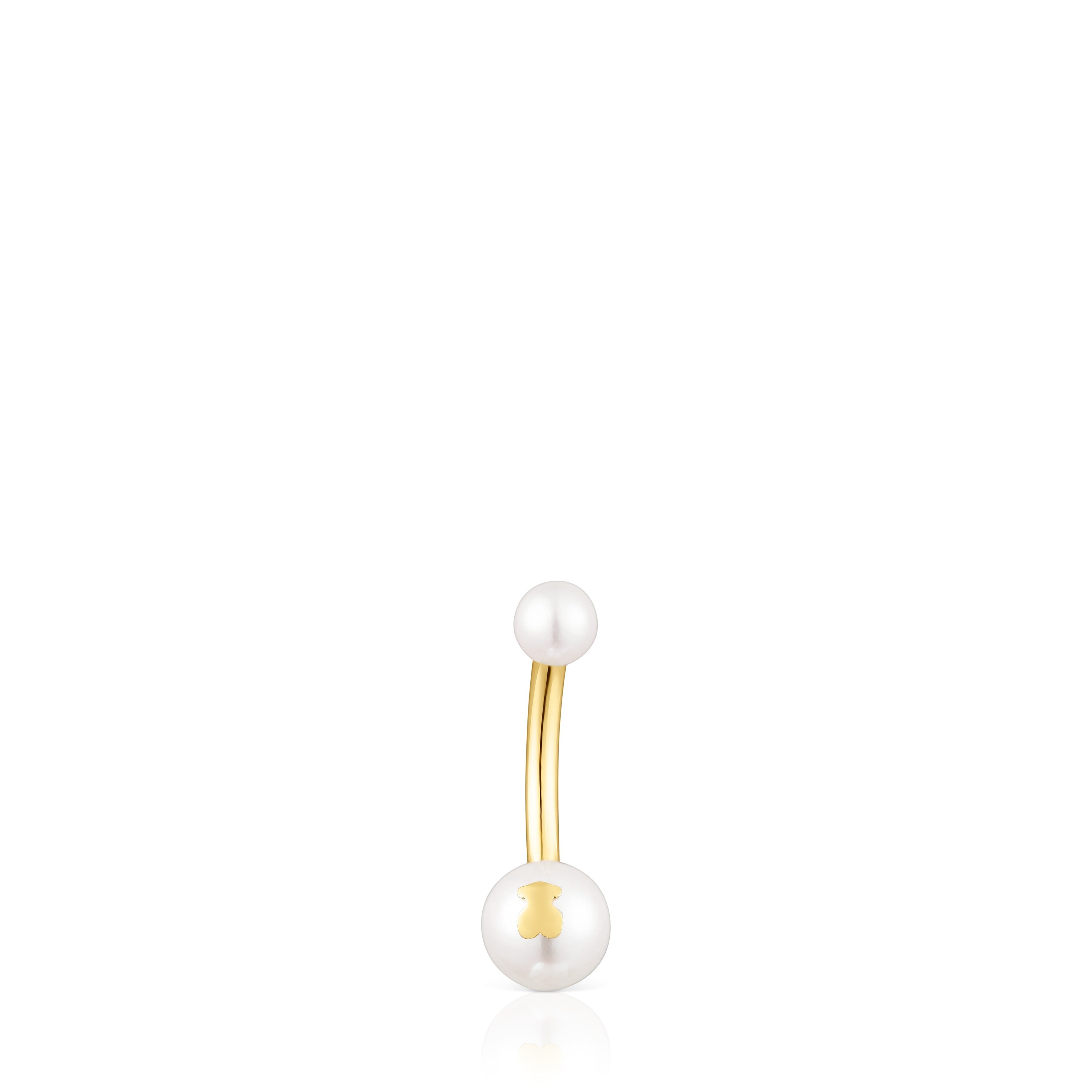 Piercing de ombligo TOUS Pearl de oro y perlas
