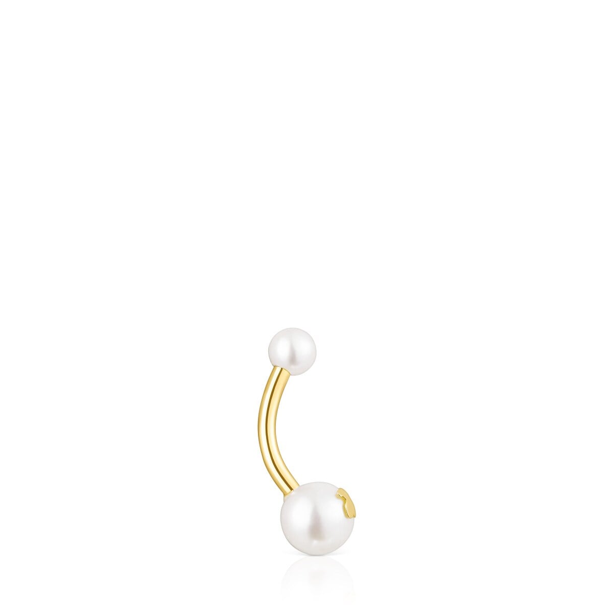 Gold TOUS Pearl navel Piercing with pearls