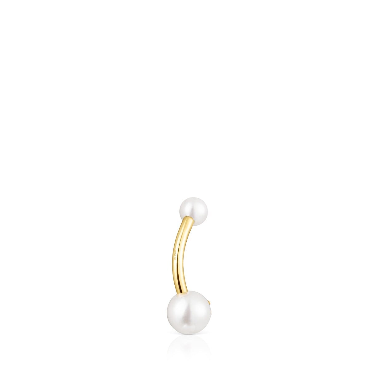 Gold TOUS Pearl navel Piercing with pearls