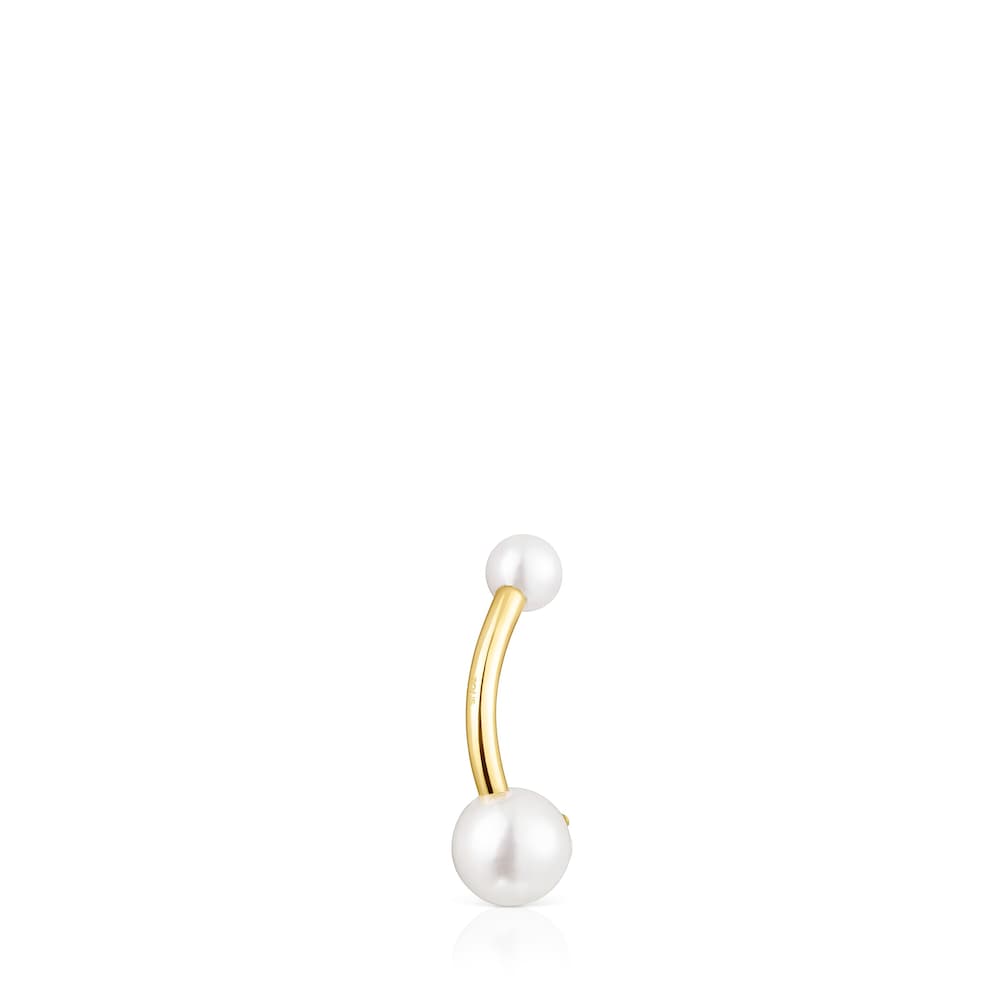 Piercing de ombligo TOUS Pearl de oro y perlas image number 3