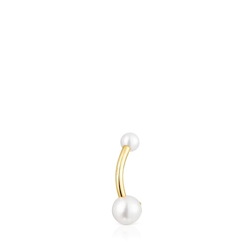 Piercing de ombligo TOUS Pearl de oro y perlas