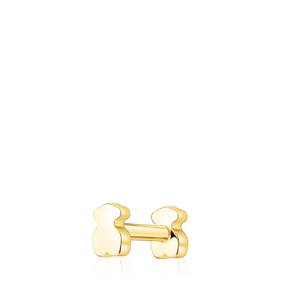 Gold TOUS Basics bear ear Piercing
