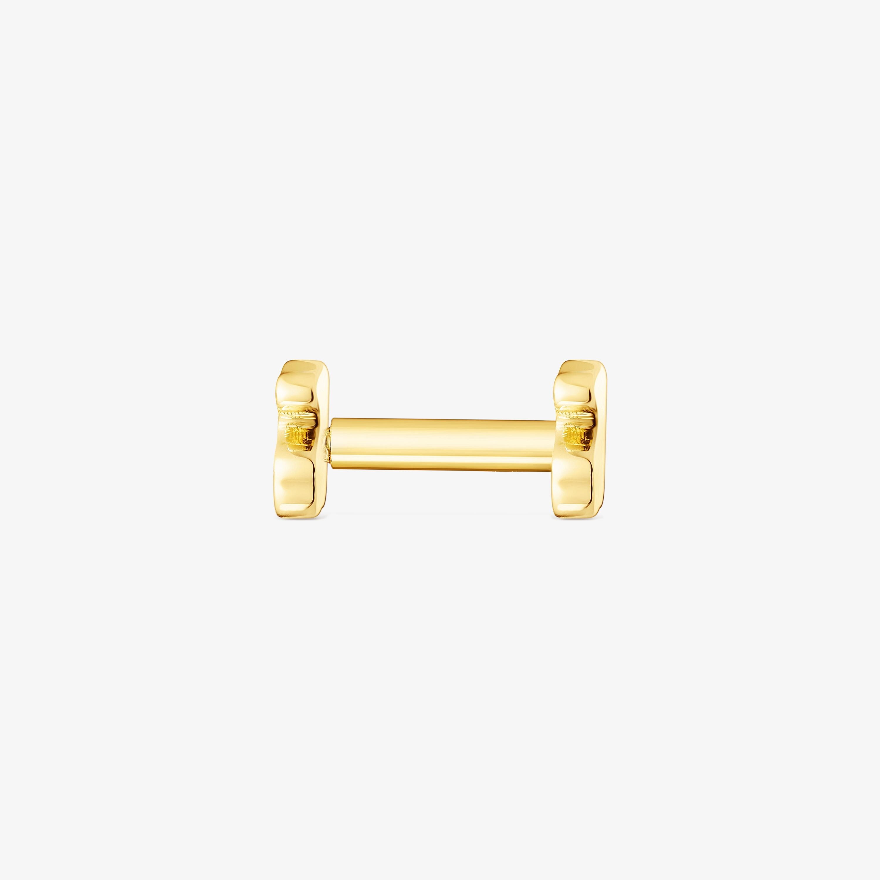 18K solid gold TOUS Basics bear ear Piercing