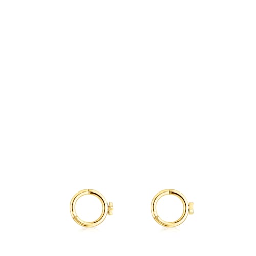 Gold-colored IP Steel TOUS Basics ear Piercing