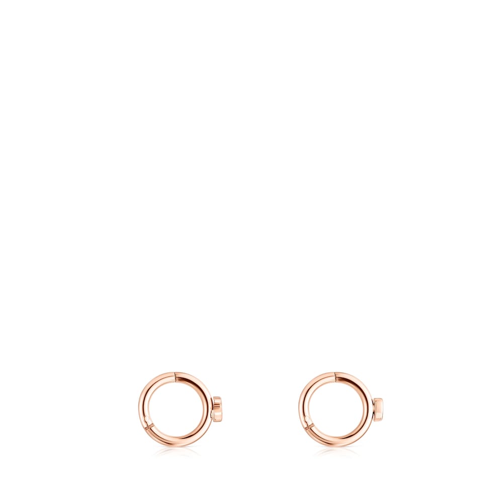 Piercing de oreja TOUS Basics de acero IP rosado Piercing de oreja TOUS Basics de acero IP rosado