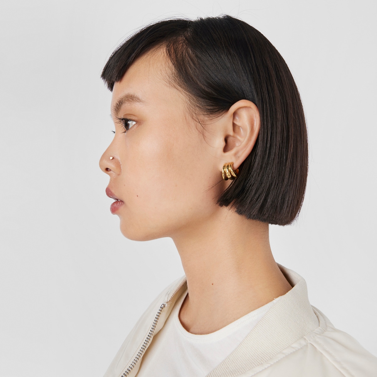 Pack of tricolored steel TOUS Basics nose Piercings