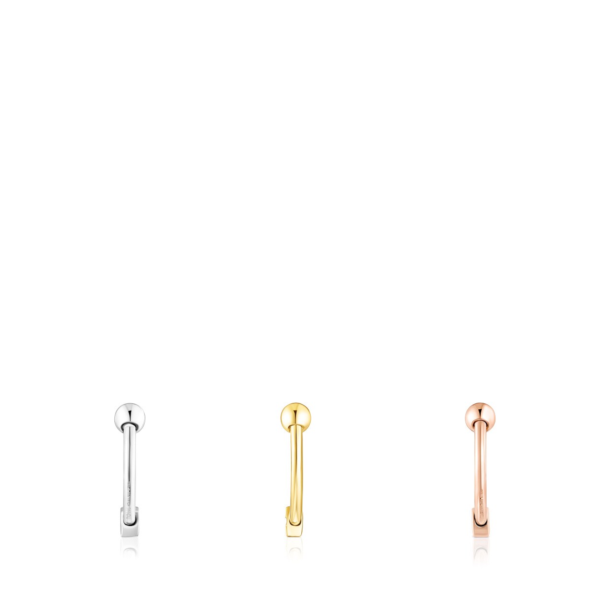 Pack of tricolored steel TOUS Basics septum Rings