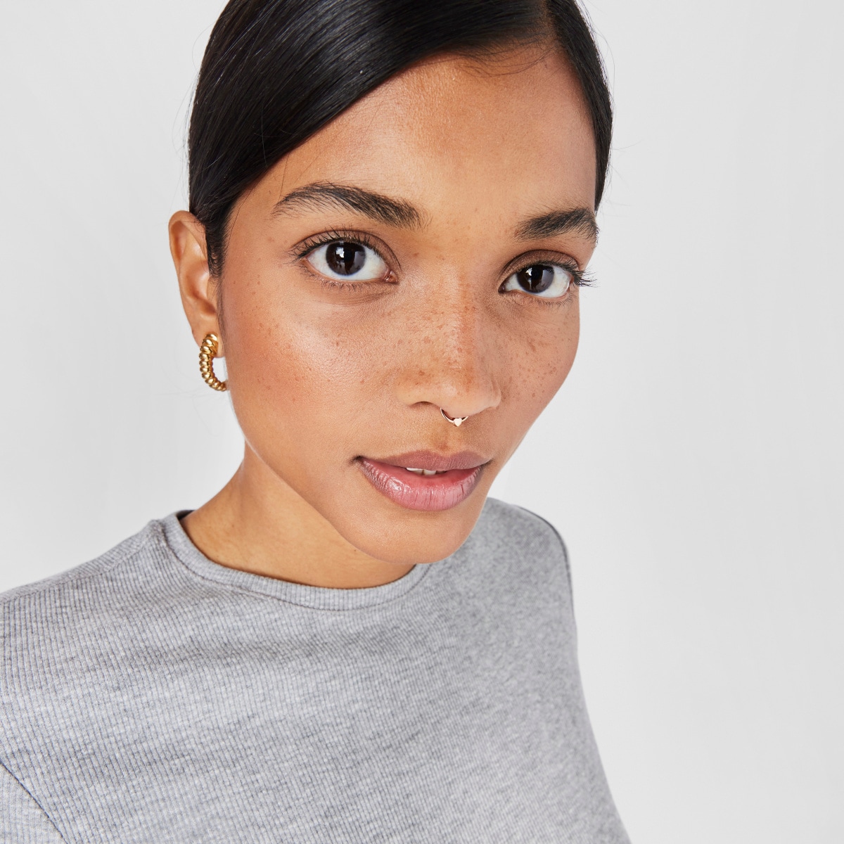 Pack of tricolored steel TOUS Basics septum Rings
