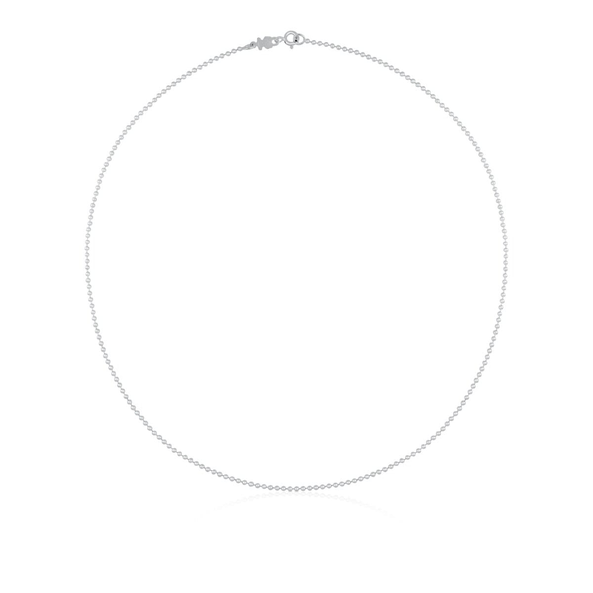 Gargantilla de plata con bolas, 50 cm Chain image number 0
