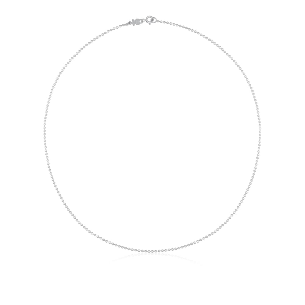 Silver TOUS Chain Choker with 1,8mm balls