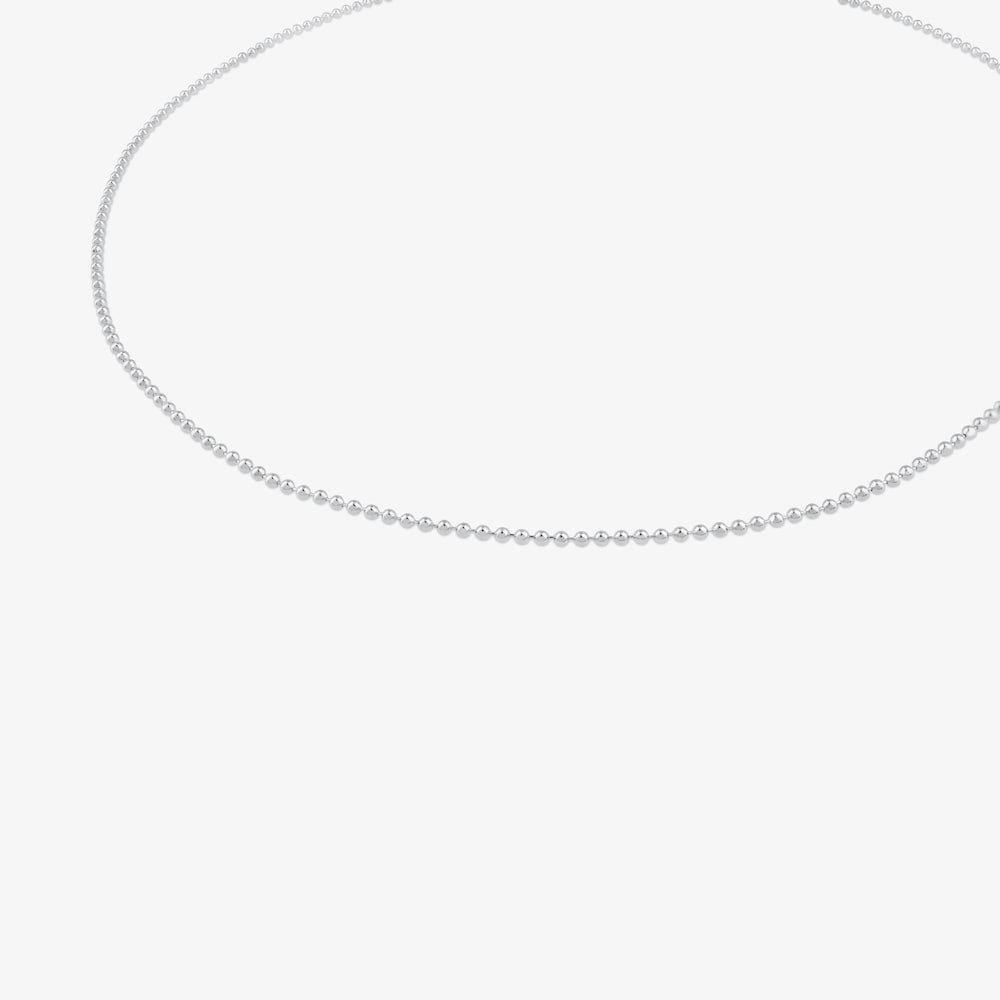 Gargantilla de plata con bolas, 50 cm Chain