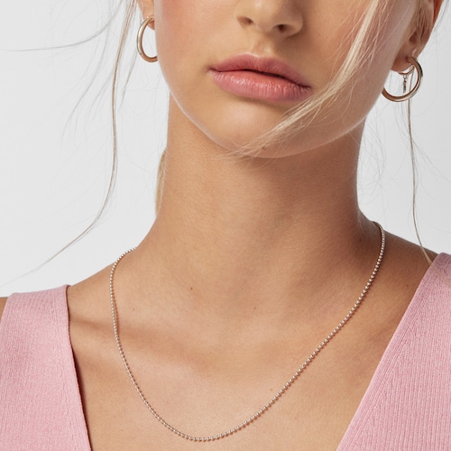 Gargantilla de plata con bolas, 50 cm Chain