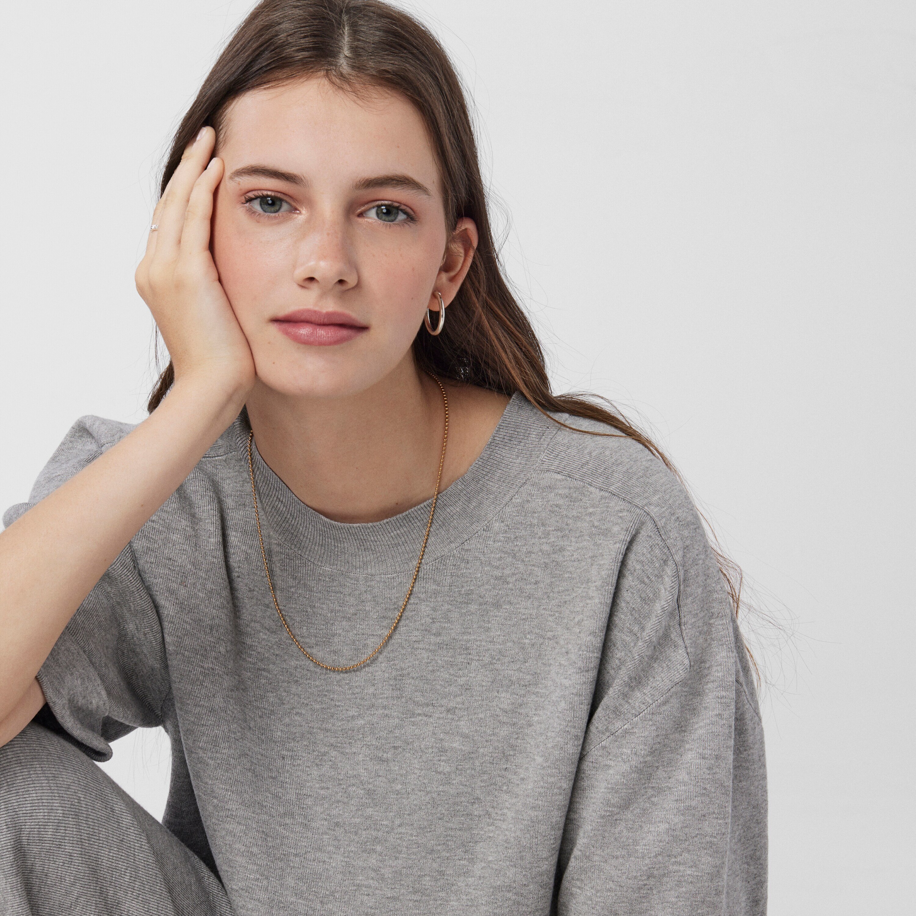 Medium Chain with 18kt gold plating over silver with 1.8 mm balls measuring 50 cm TOUS Chain