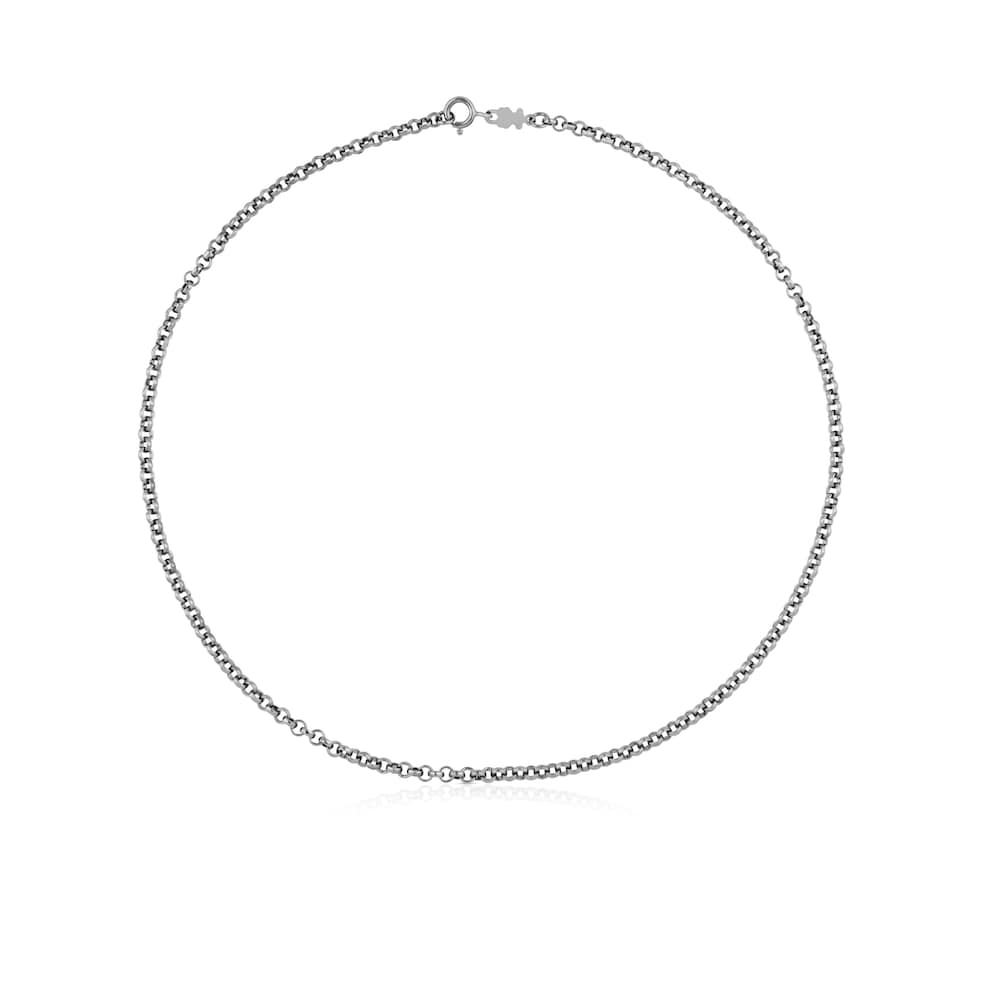 Gargantilla de titanio con anillas redondas, 45&nbsp;cm Chain