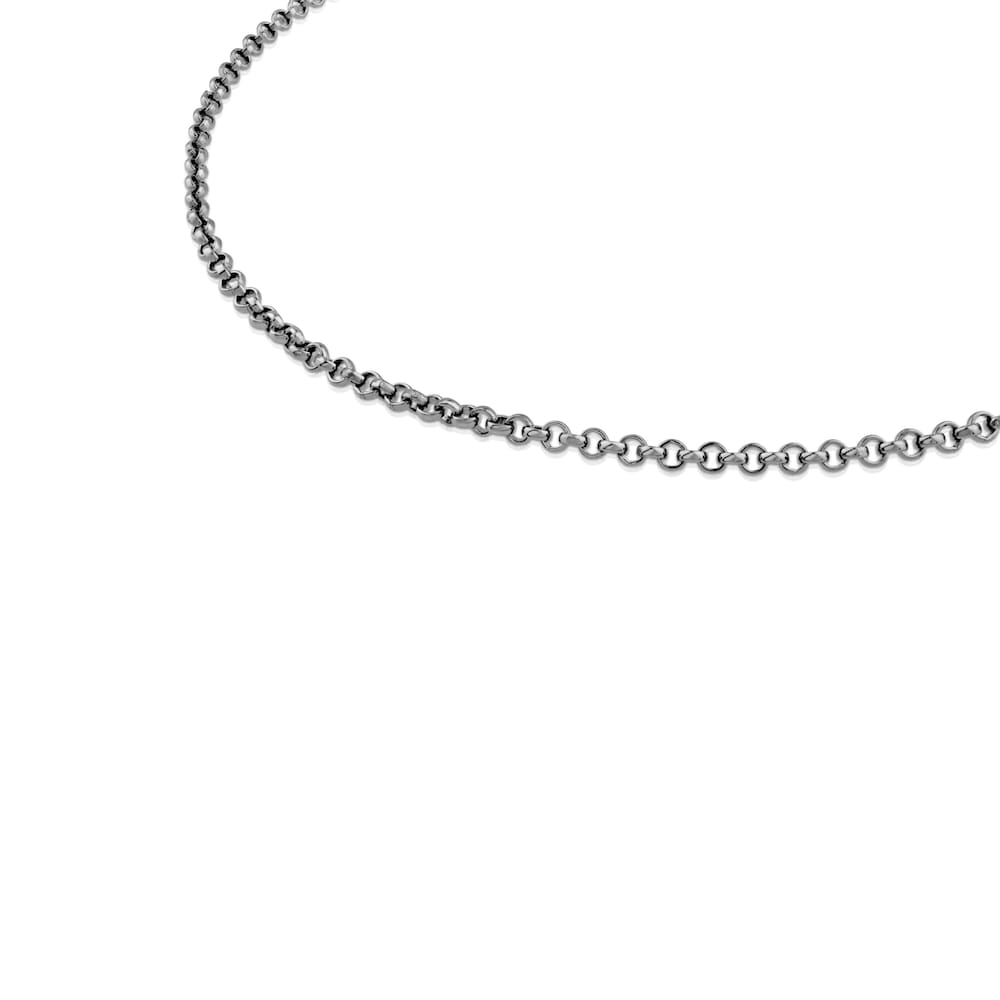 Gargantilla de titanio con anillas redondas, 45&nbsp;cm Chain