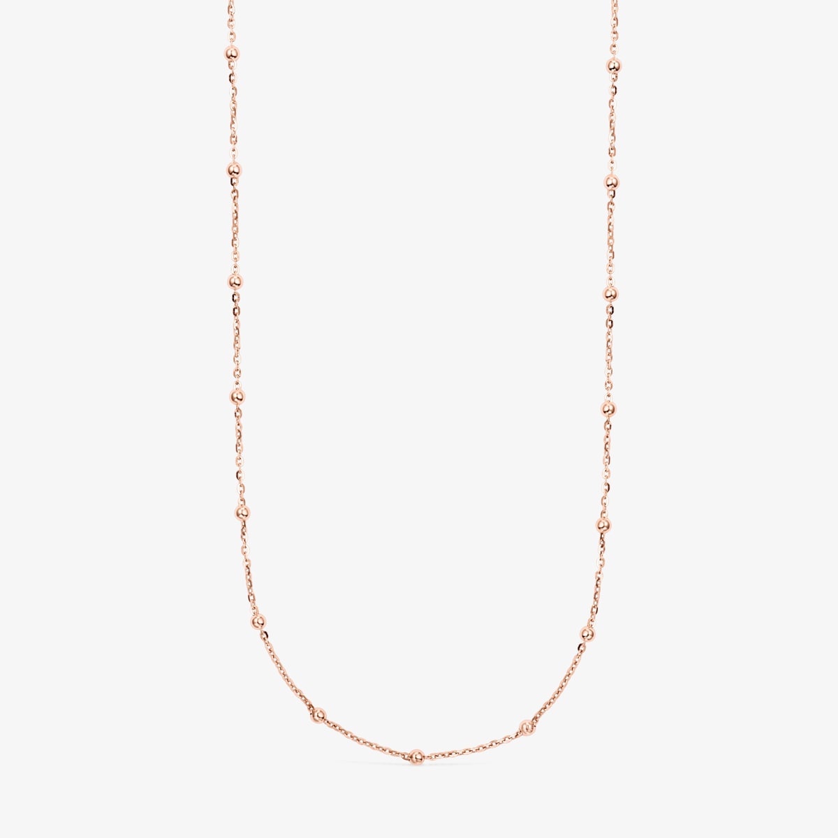 Tous - Gargantilla Con Baño De Oro Rosa De 18 Kt Sobre Plata Y Bolas Tous Chain - Rosado