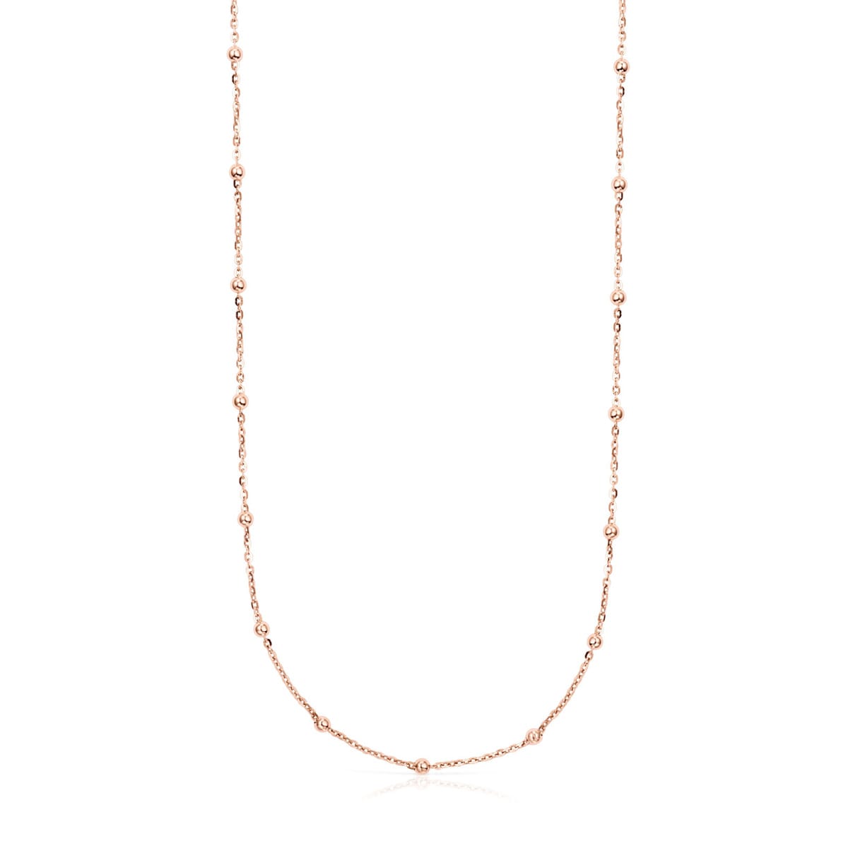 Choker with 18kt rose-gold plating over silver and balls TOUS Chain