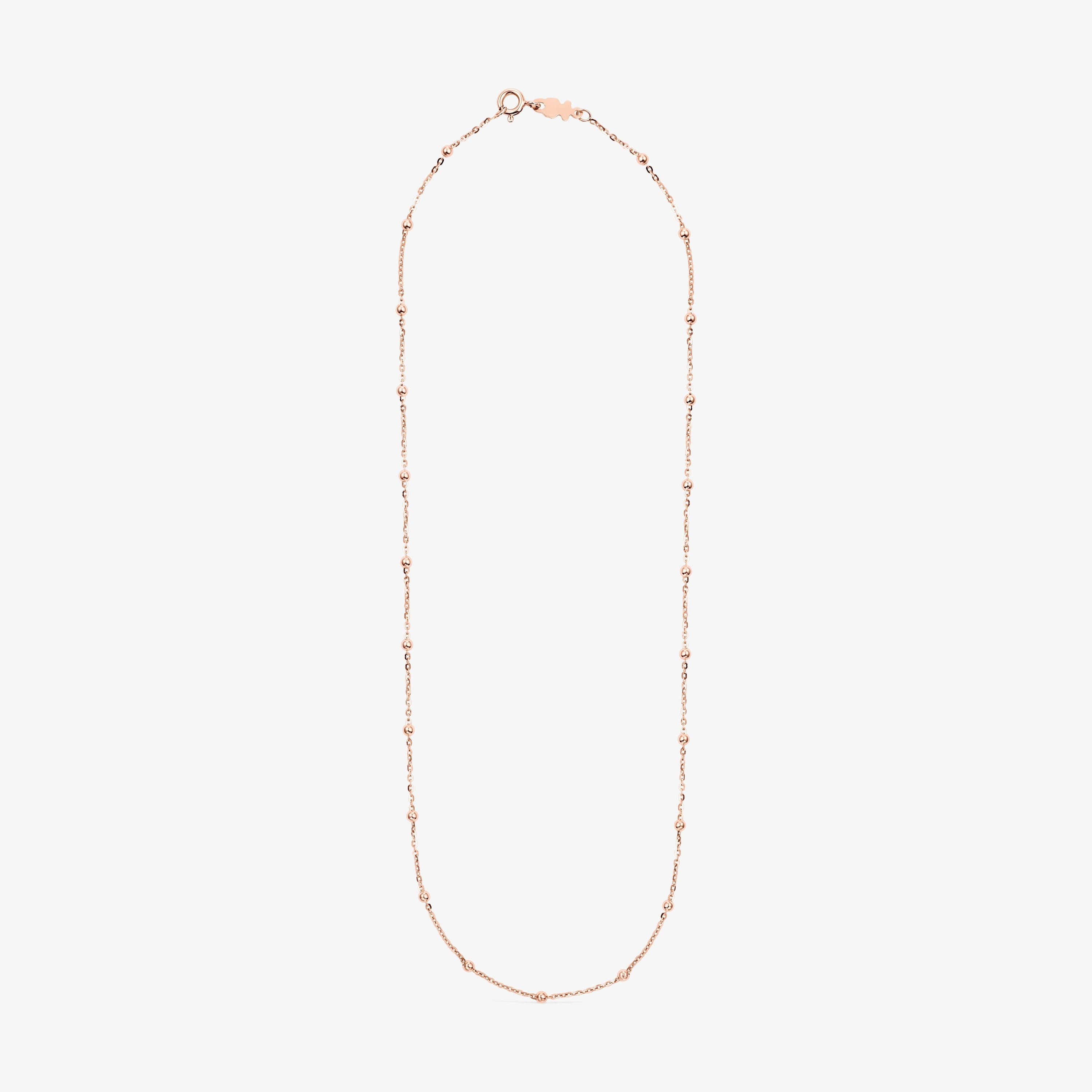 Choker with 18K rose-gold vermeil and balls TOUS Chain