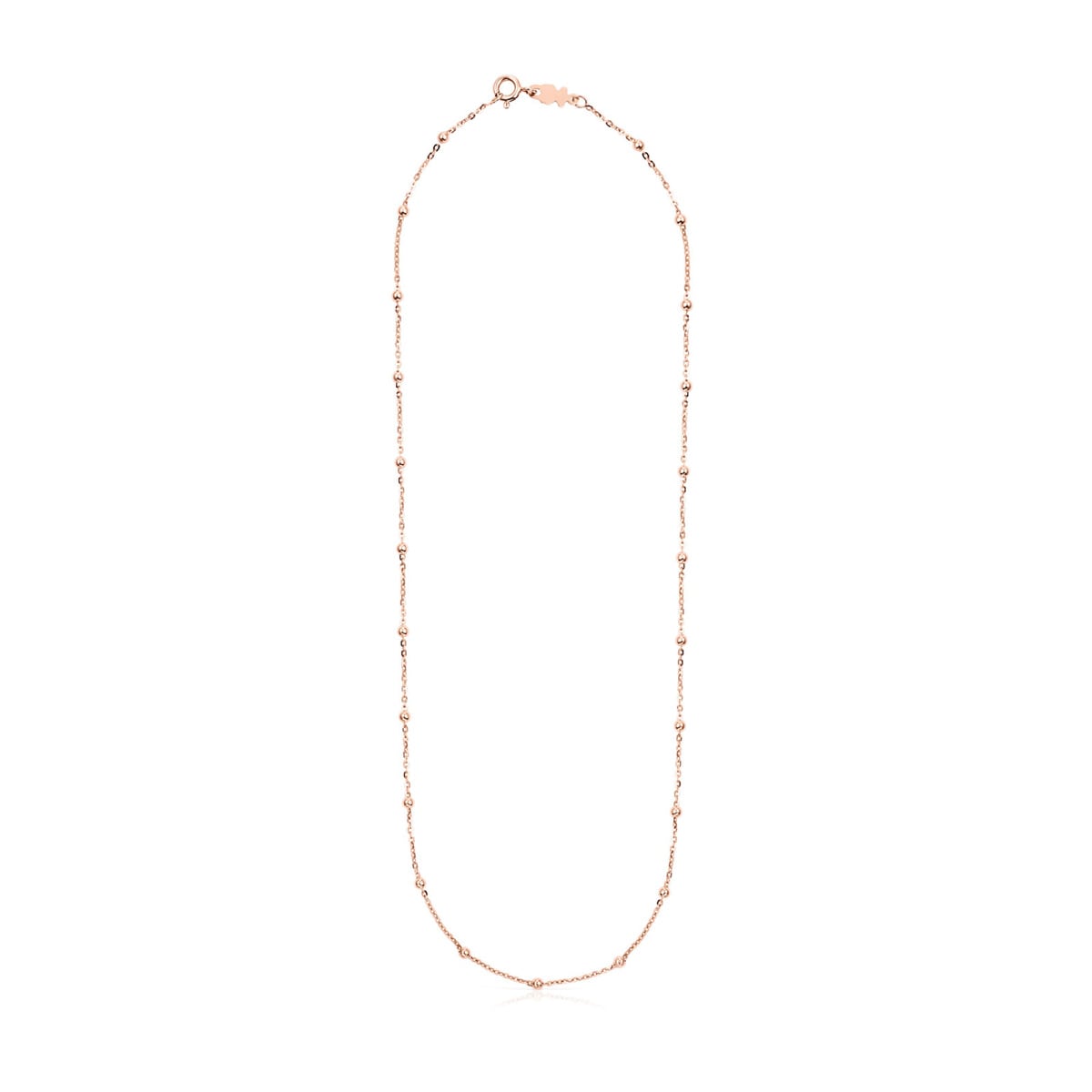 Choker with 18kt rose-gold plating over silver and balls TOUS Chain