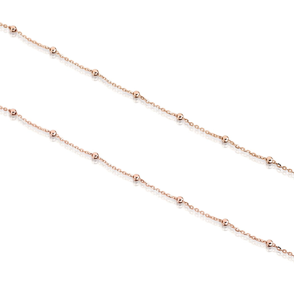 Choker with 18kt rose-gold plating over silver and balls TOUS Chain