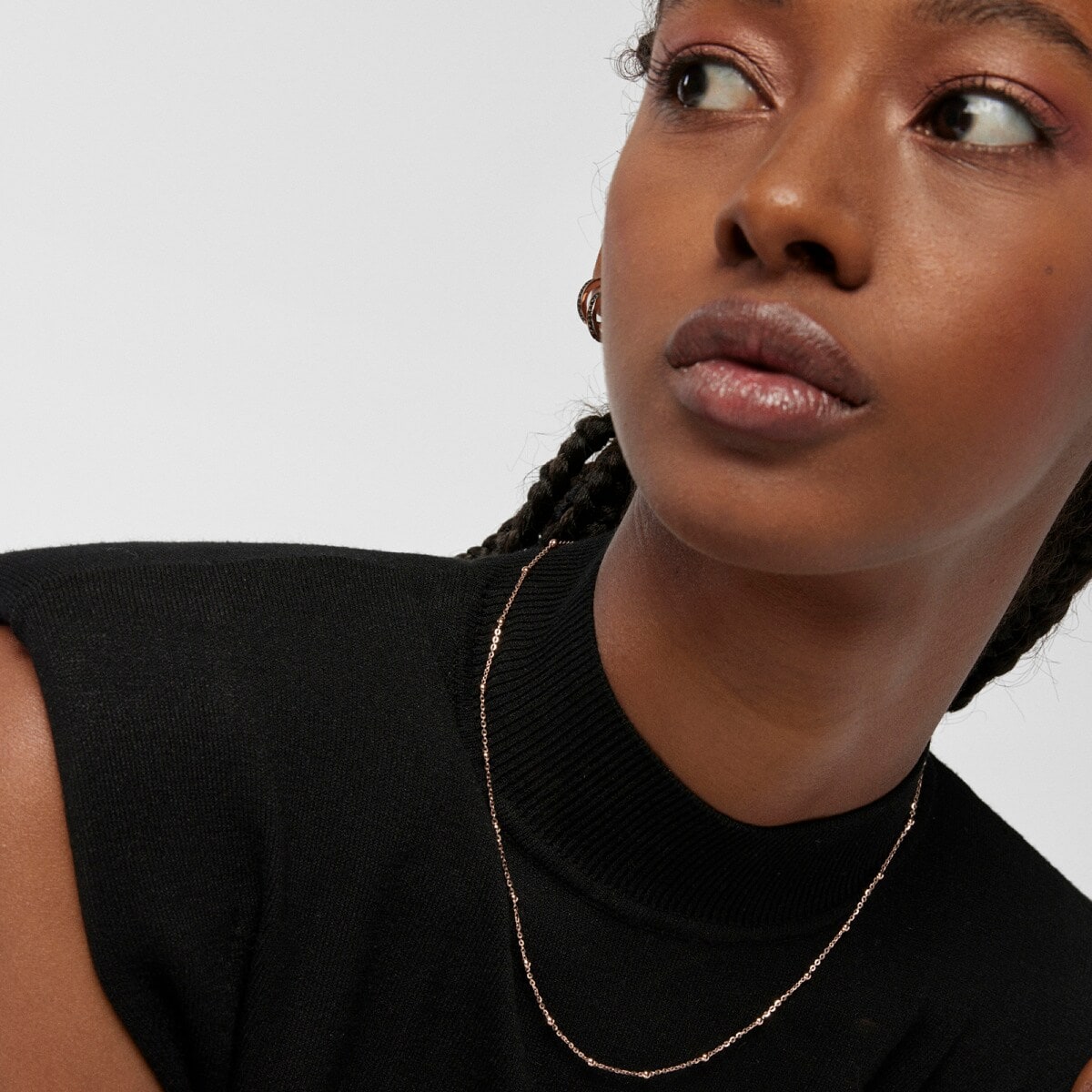 Choker with 18kt rose-gold plating over silver and balls TOUS Chain