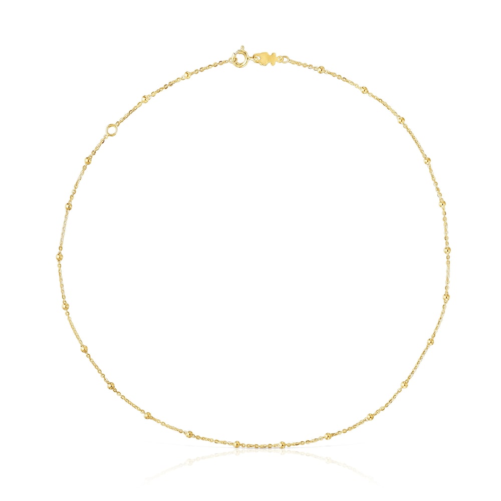 Choker with 18kt gold plating over silver and alternating balls TOUS Basics