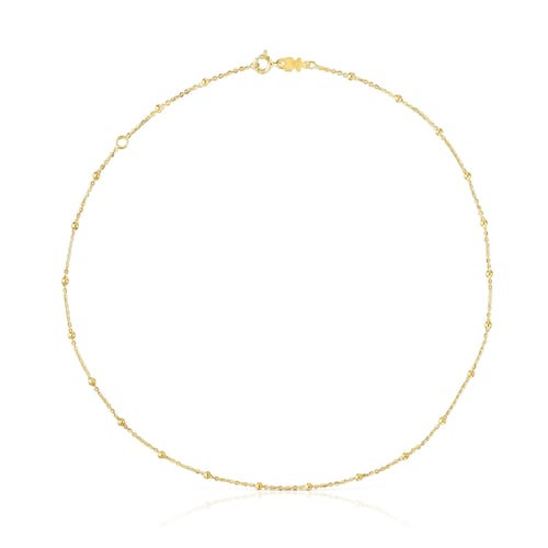Choker with 18kt gold plating over silver and alternating balls TOUS Basics