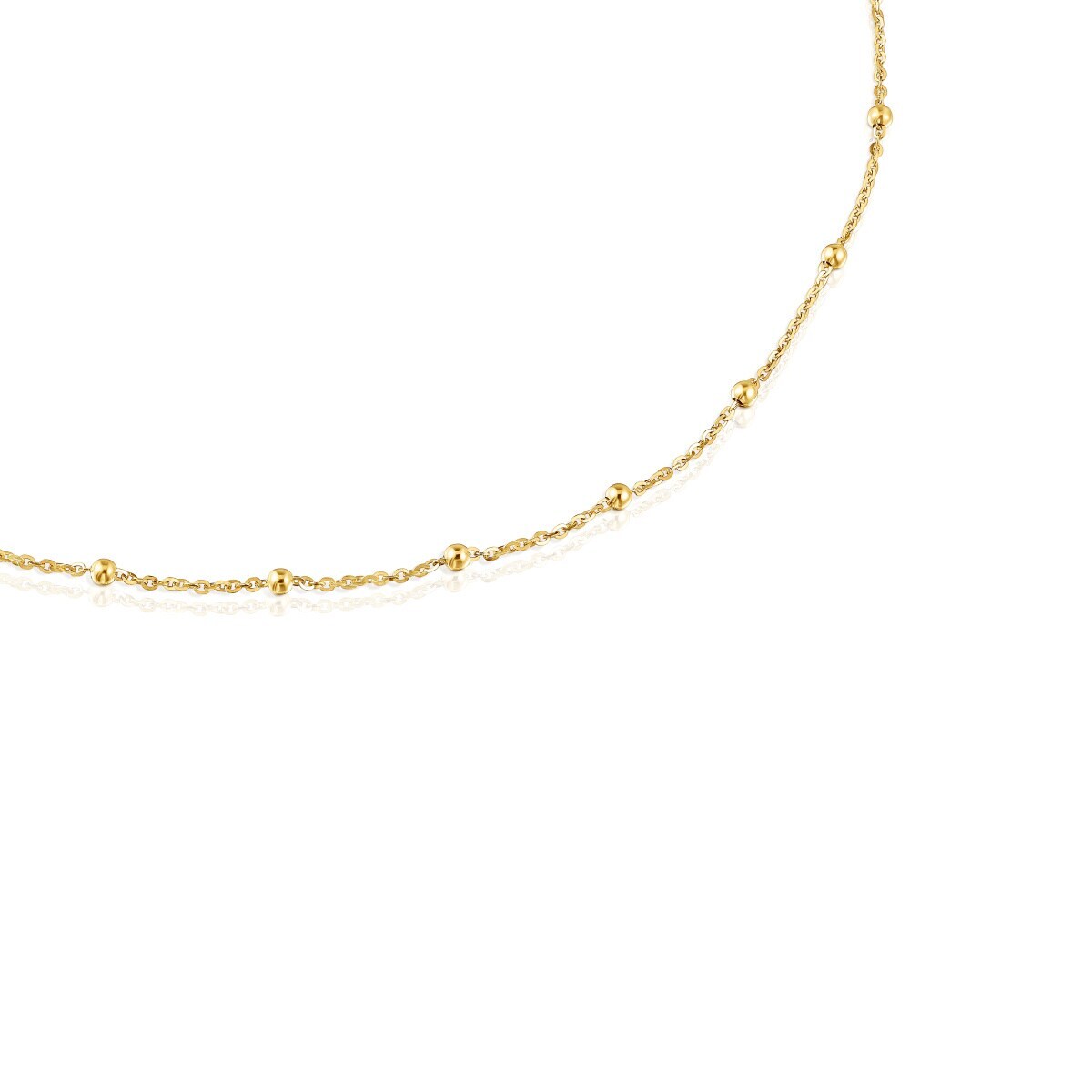 Choker with 18kt gold plating over silver and alternating balls TOUS Basics