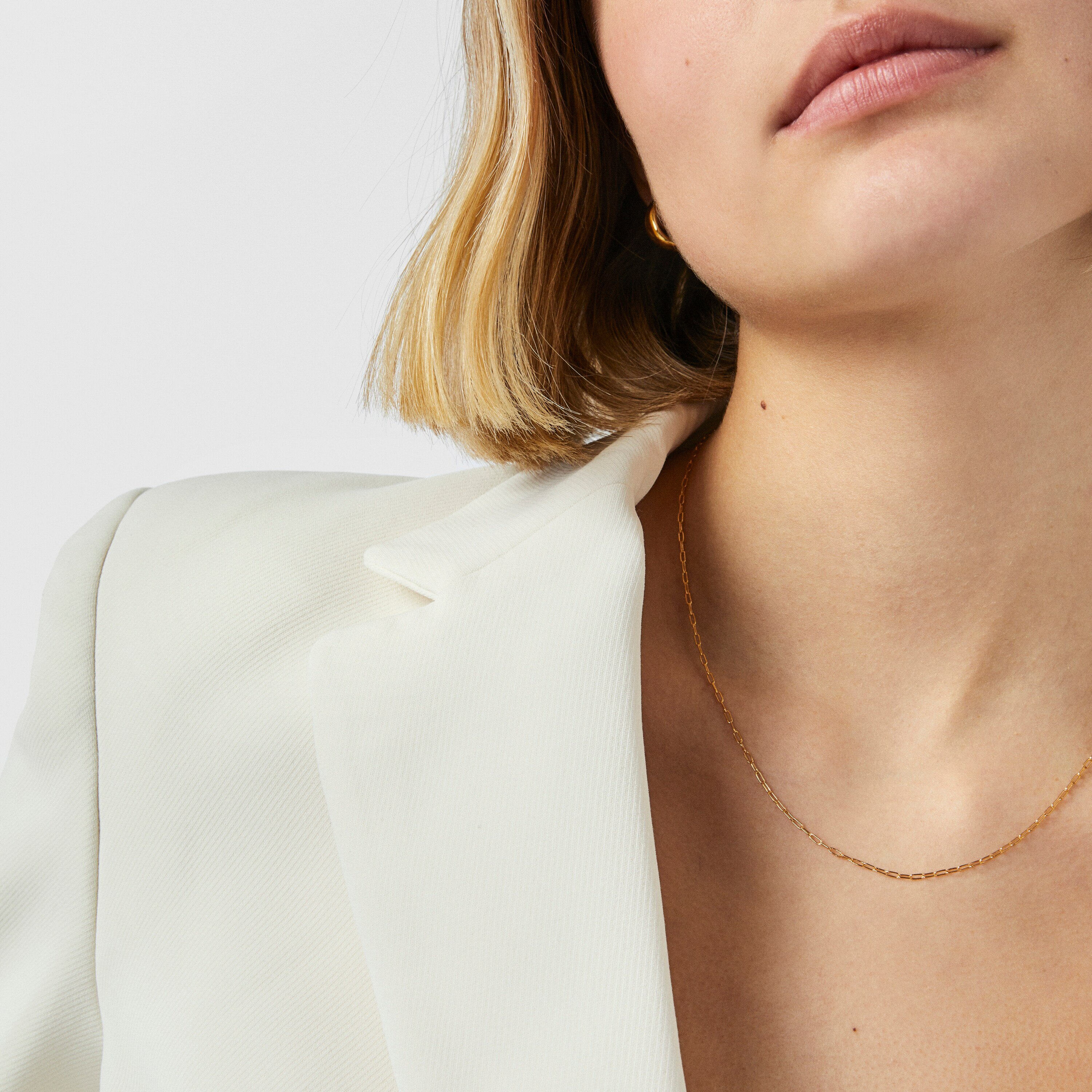 Silver vermeil TOUS Basics rectangular link Choker