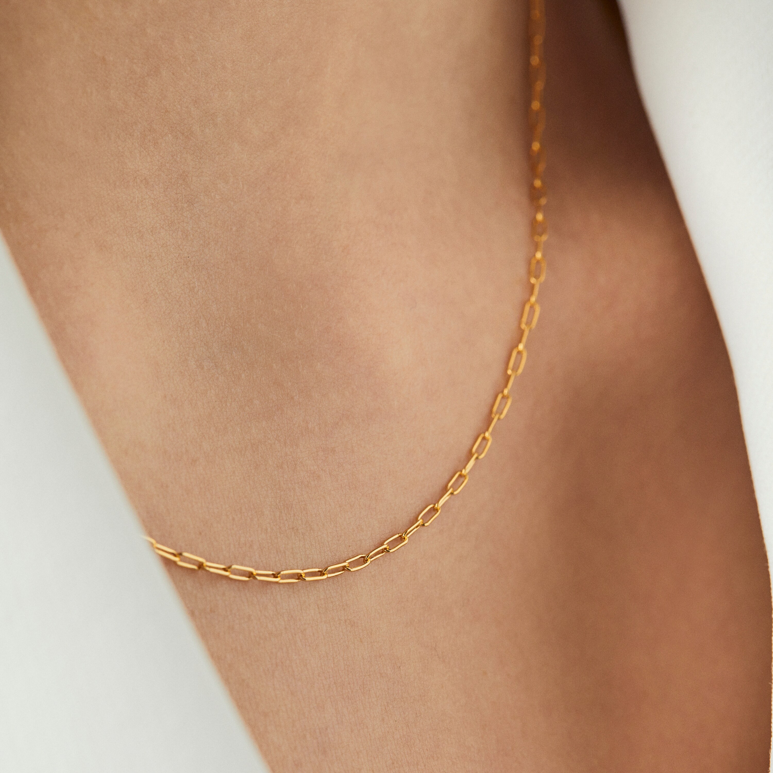 Silver vermeil TOUS Basics rectangular link Choker