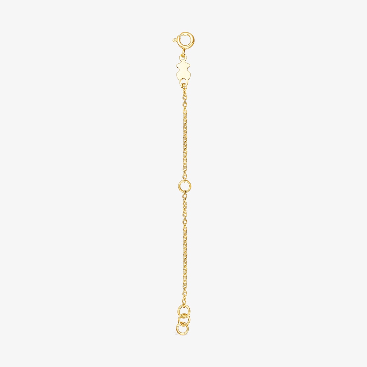 Alargador De Collar Con Baño De Oro 18 Kt Sobre Plata Basics