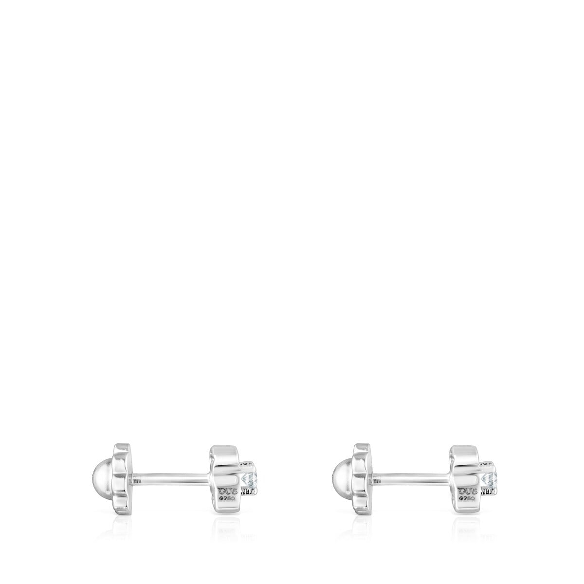 White gold Silueta earrings with diamonds