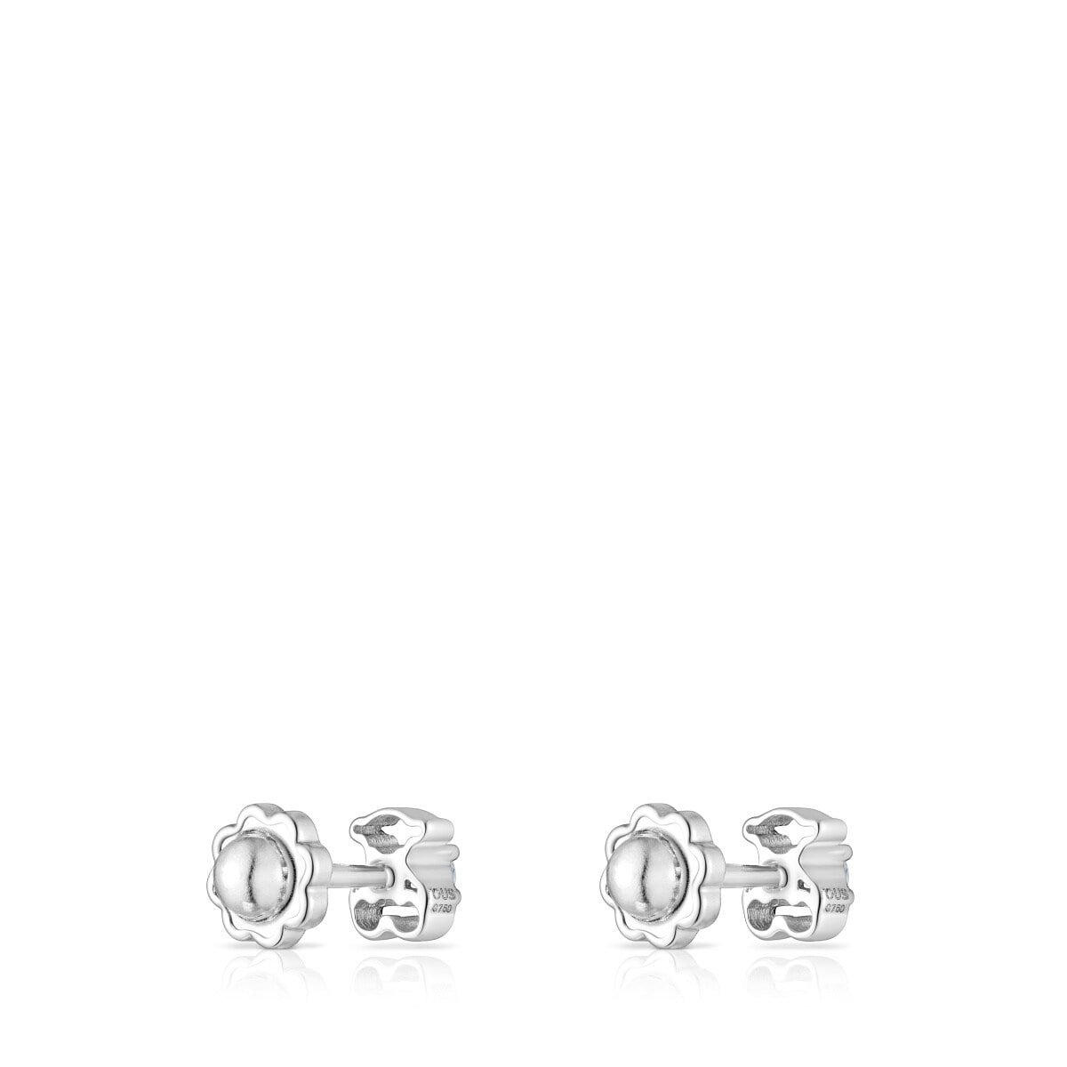 White gold Silueta earrings with diamonds