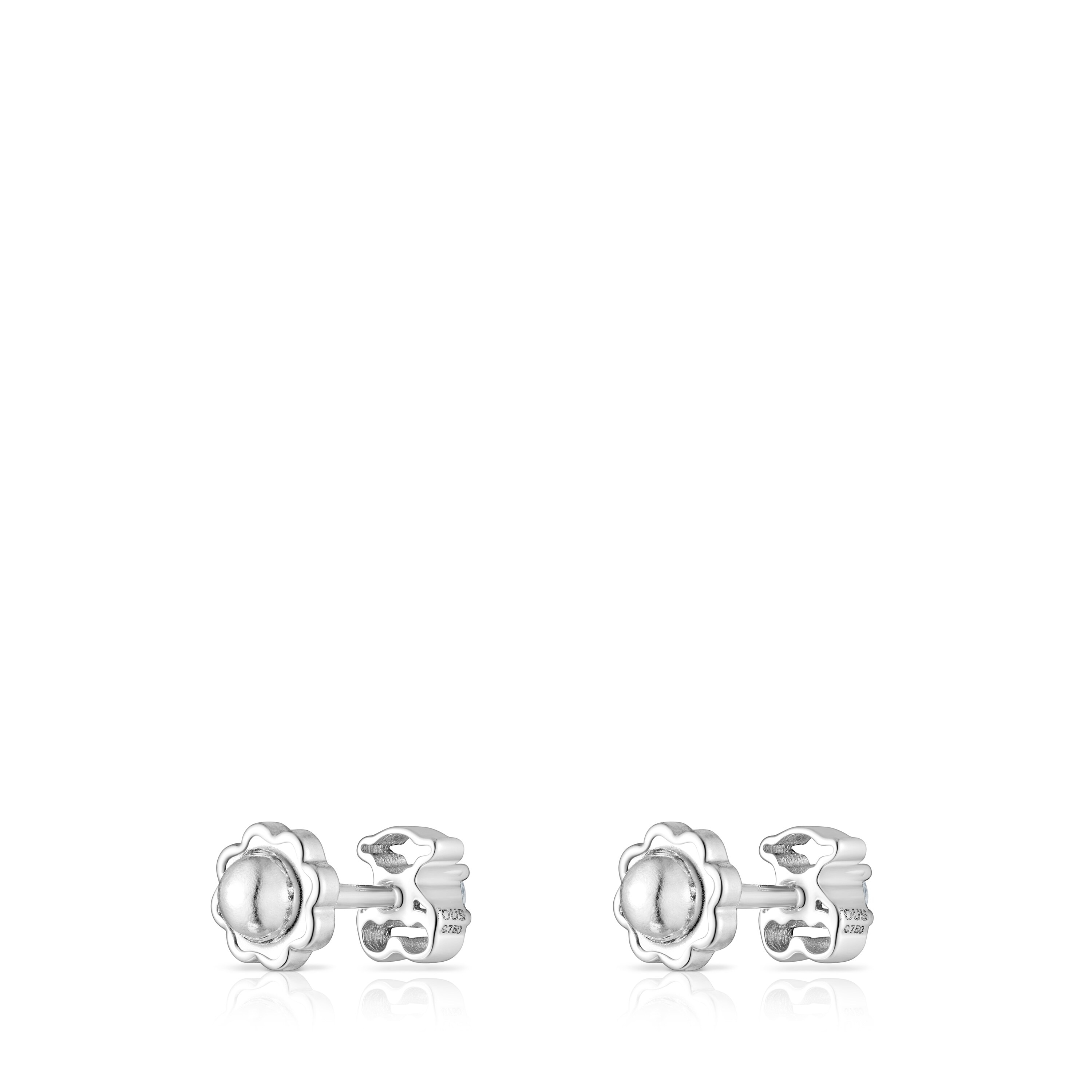 White gold Silueta earrings with diamonds