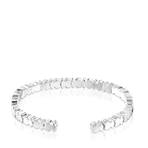 Silver Straight bears Bracelet