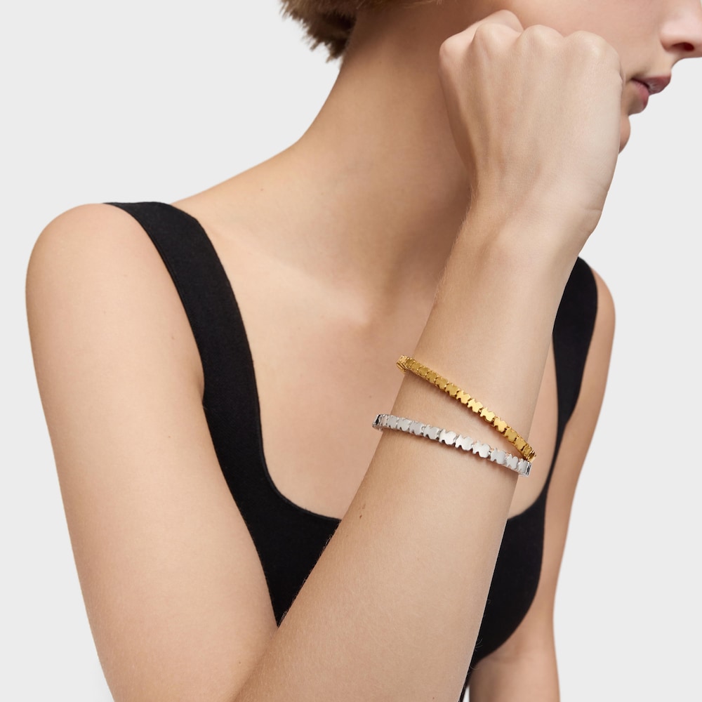 Pulsera osos de plata Straight