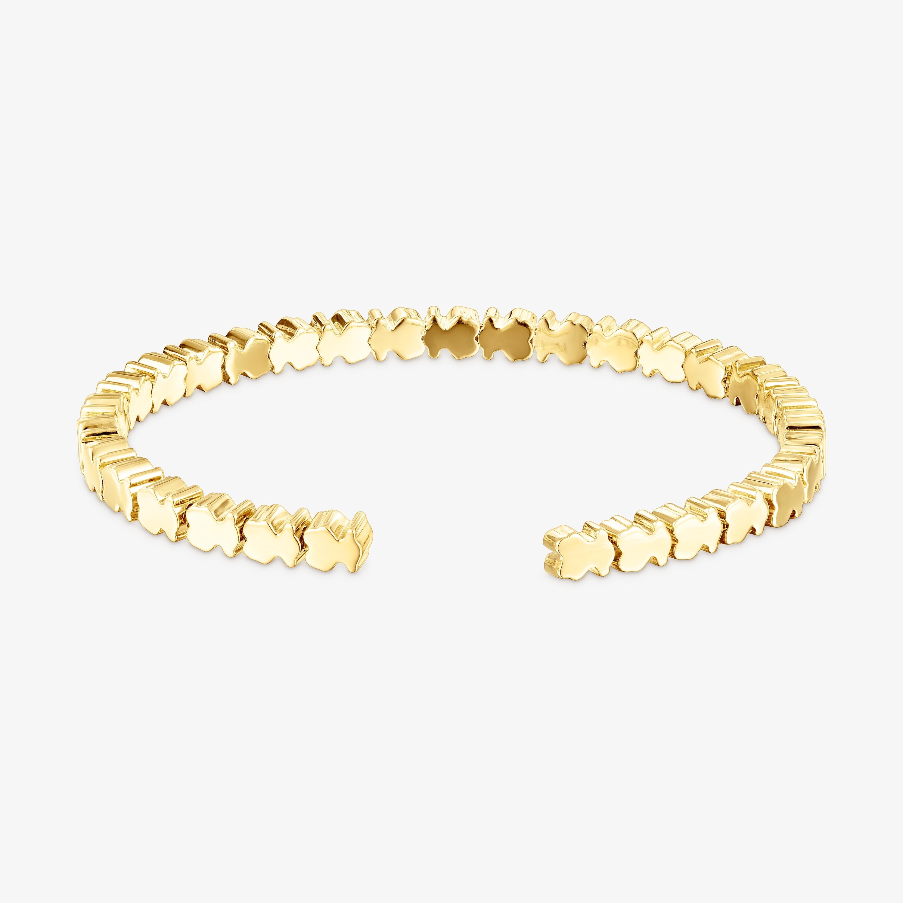 18K gold vermeil Straight bears Bracelet