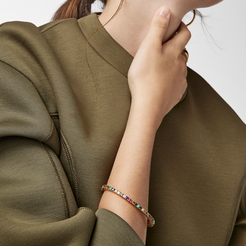 Tous Straight Color - Otwarta bransoletka z żółtego srebra Vermeil