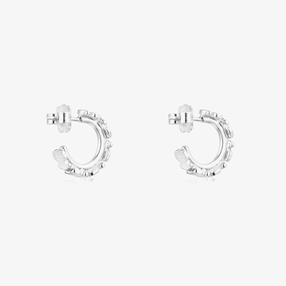 Pendientes aro de plata Straight