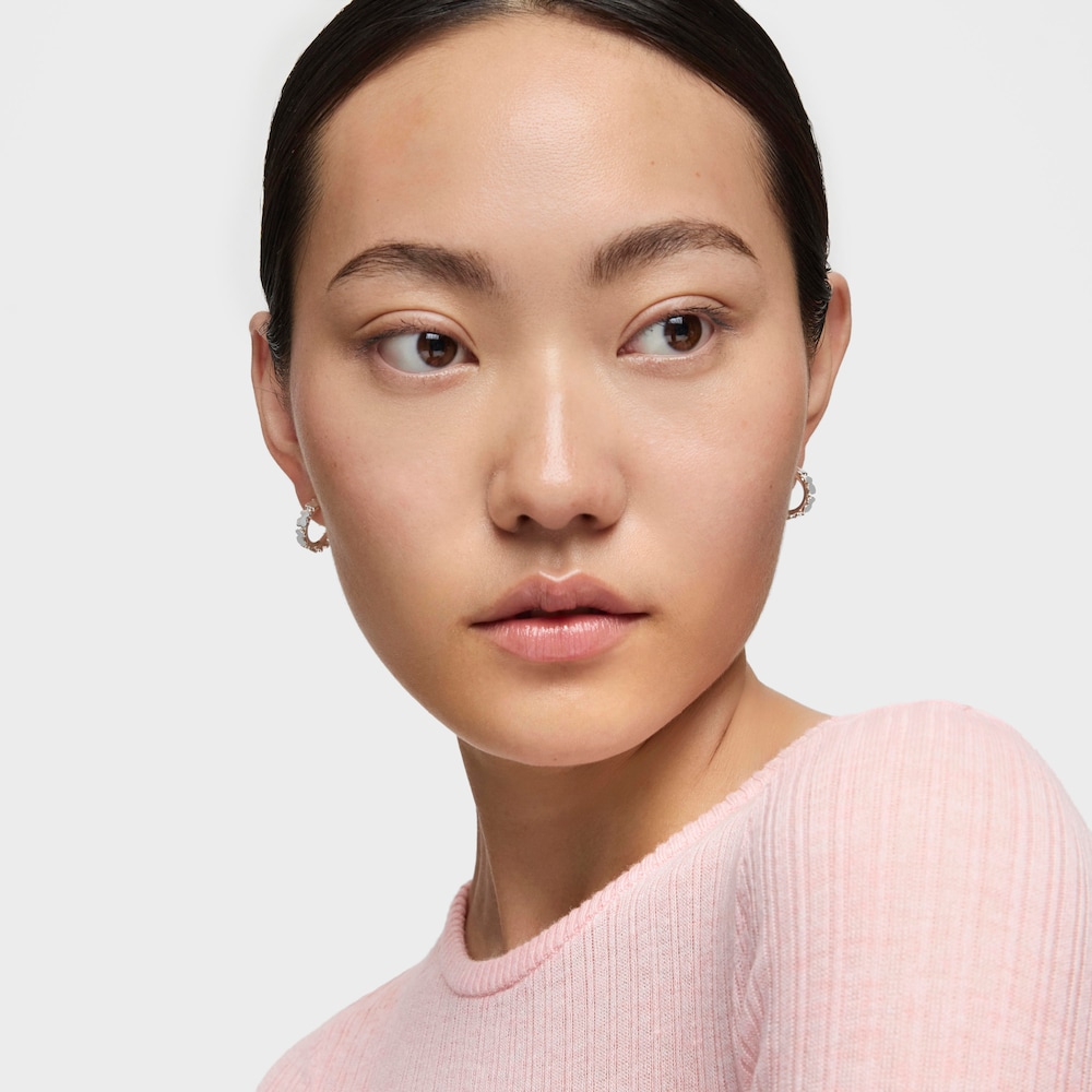 Pendientes aro de plata Straight