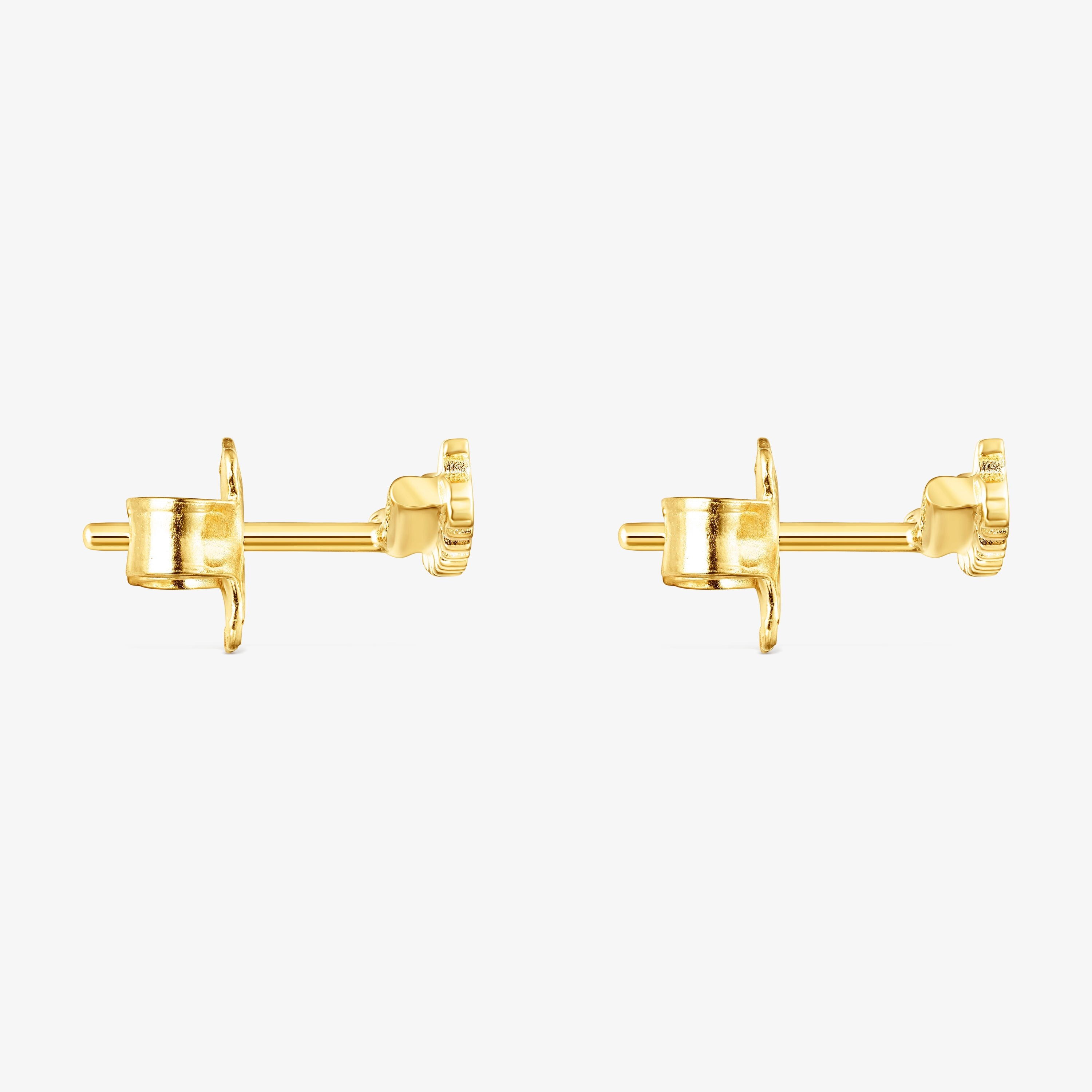 Silver vermeil Straight bears Earrings