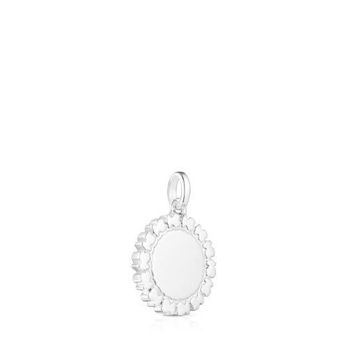 Silver Straight medallion Pendant
