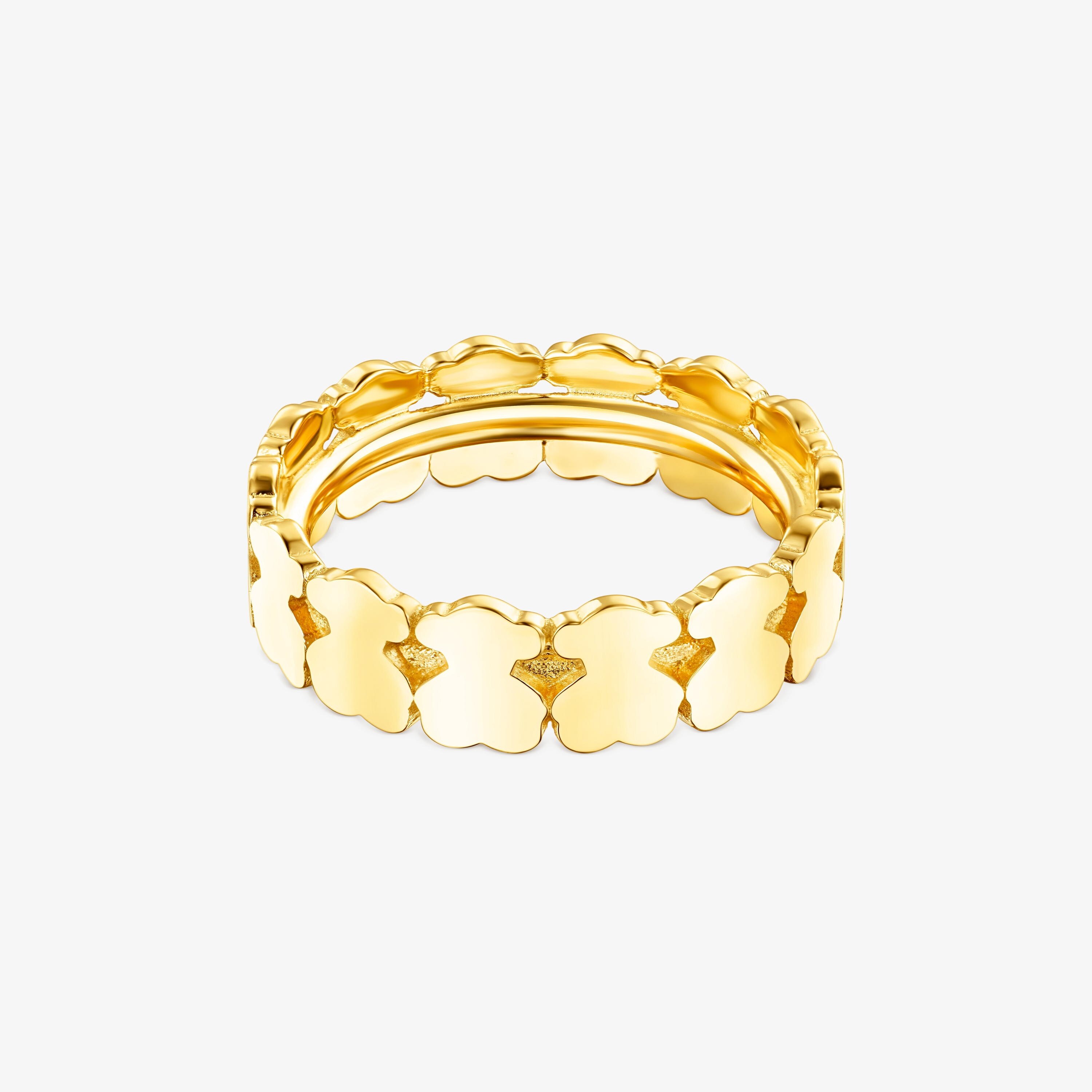 18K gold vermeil Straight hoop Ring