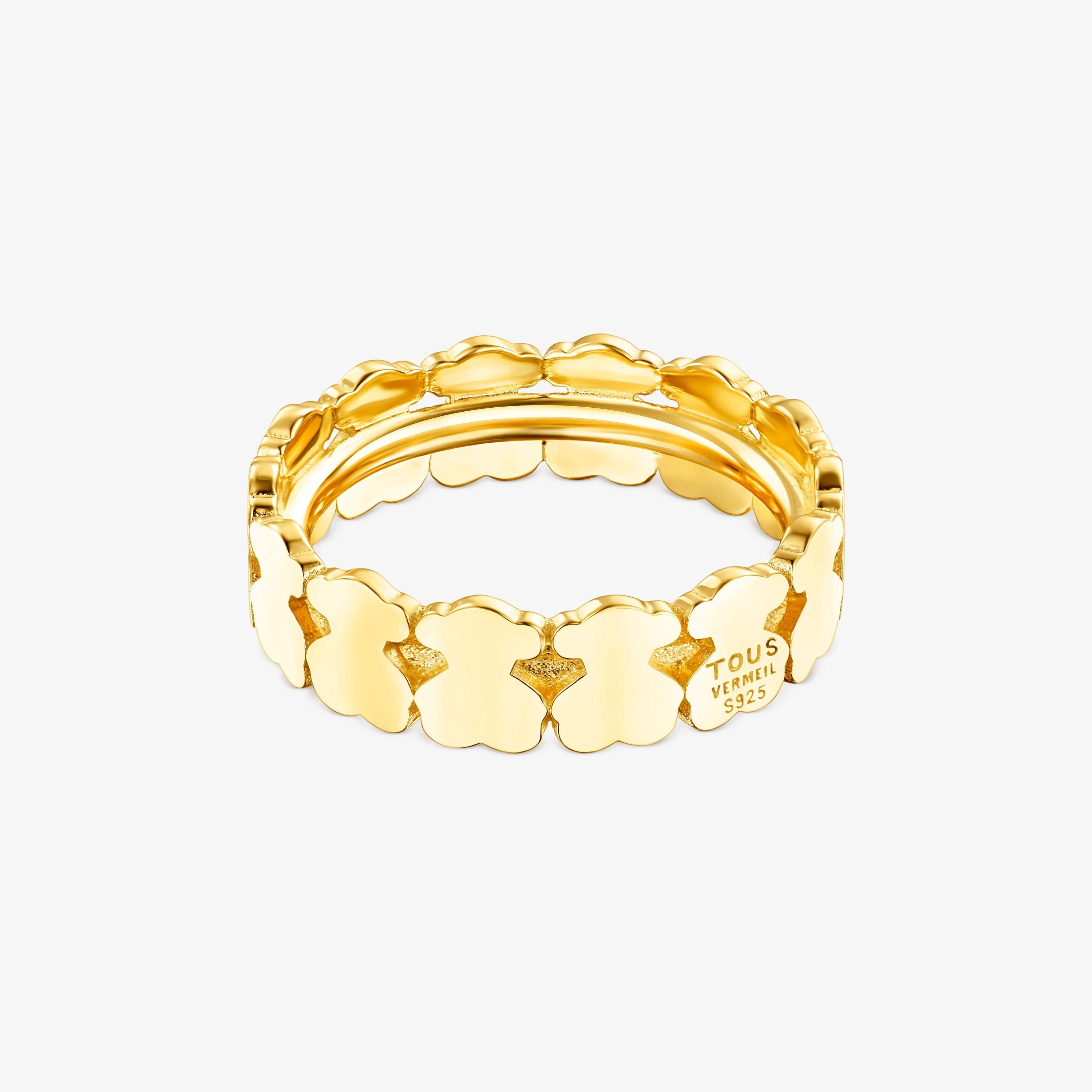 18K gold vermeil Straight hoop Ring