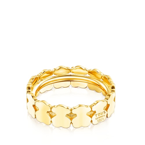 Silver Vermeil Straight hoop Ring