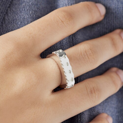 Chevali&egrave;re Straight oursons en Argent