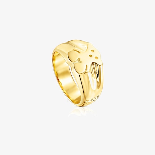 Anel Sweet Dolls urso em Prata vermeil