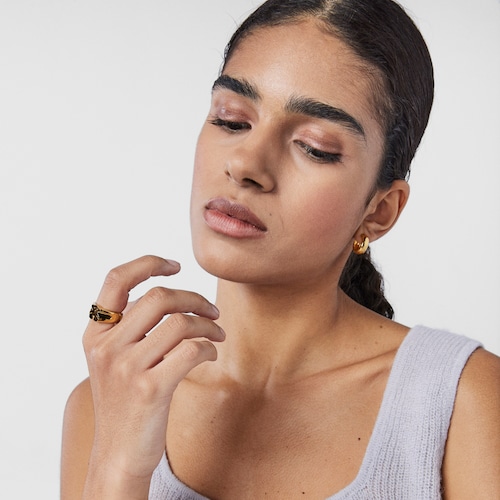 Sello oso con baño de oro 18 kt sobre plata Sweet Dolls